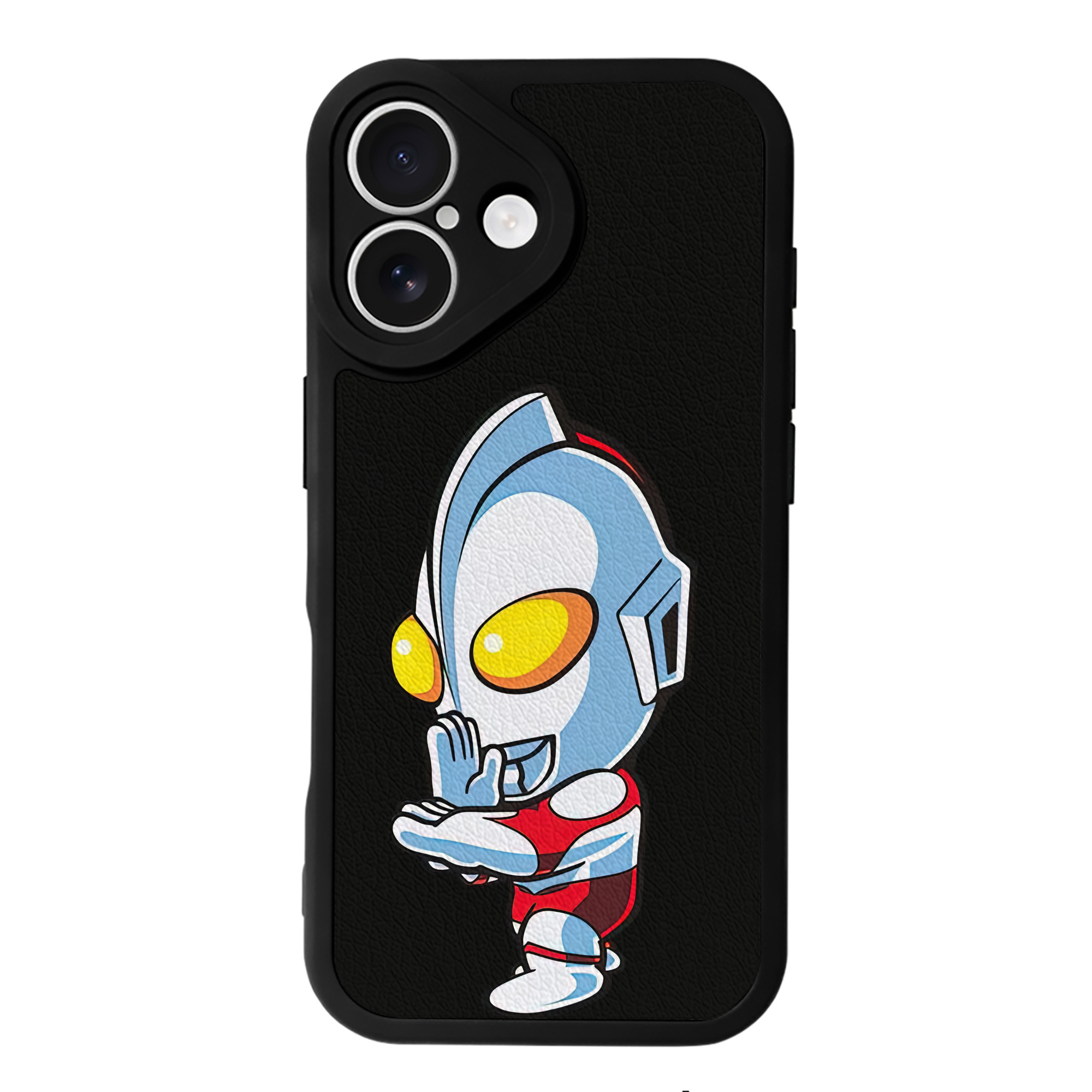 （画像用） ウルトラマン Ultraman 【iPhone 16シリーズ対応】シリコンスマホケース（レザー調） 材質：シリコン